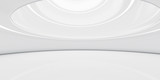 modern futuristic abstract white architecture background 3d render illustration with day lighting