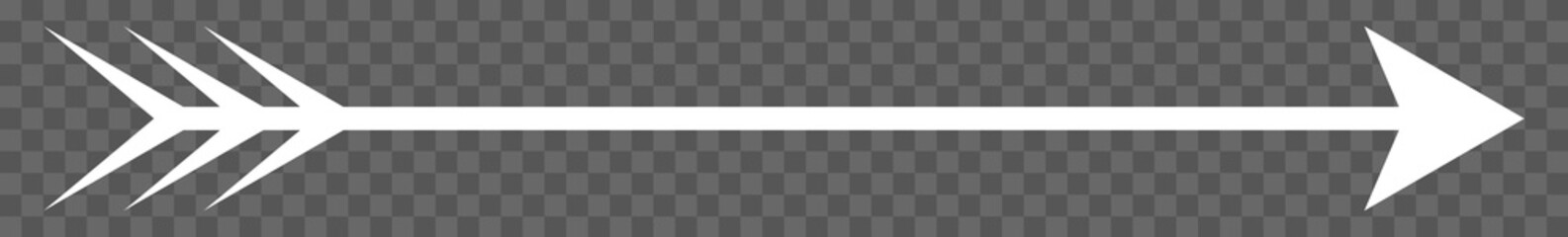 Fototapete - Arrow Long Icon White | Arrows | Infographic Illustration | Direction Symbol | Pointer Logo | Up Sign | Isolated | Variations