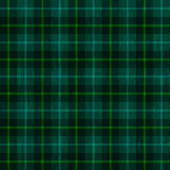 seamless pattern background of green plaid fabric texture, can be tiled