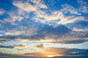 Wall Mural - Blue sky and clouds background