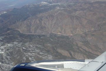 Wall Mural - view of the mountains from the plane