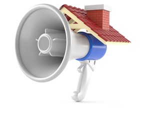 Sticker - Megaphone with roof