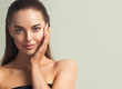 © Utkamandarinka - Beauty woman skin care spa concept long hair healthy skin model
