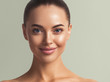 © Utkamandarinka - Woman beautiful face happy smile natural make up fresh clean skin beauty