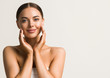 © Utkamandarinka - Woman beauty skin care portrait natural make up healthy skin and hands