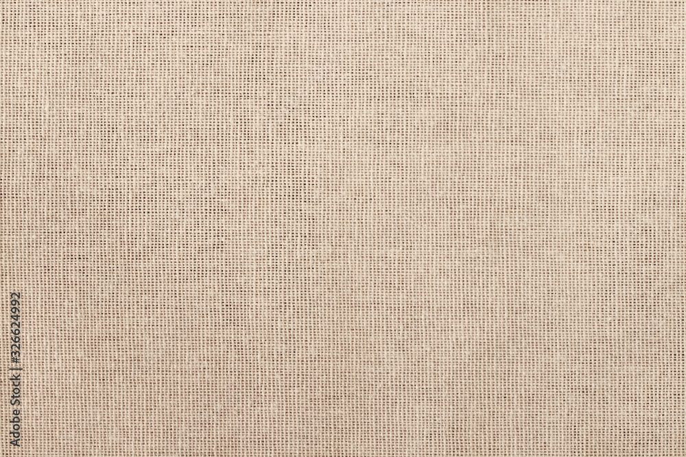 Brown cotton fabric texture background, seamless pattern of natural textile. - obrazy, fototapety, plakaty 