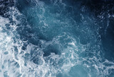  sea water with white wave for background