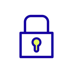 Padlock outline icon