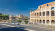 The Colosseum or Coliseum timelapse , also known as the Flavian Amphitheatre in Rome, Italy