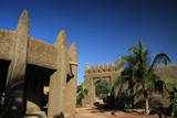 Fototapeta Sawanna - tradycyjne budynki z cegiel i gliny w timbuktu, mali