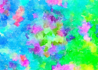 Watercolor paper background. Abstract Painted Illustration. Brush stroked painting.