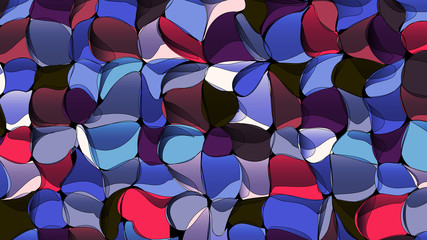 Wall Mural - artistic gradient abstract geometric flowers, multicolor vector background