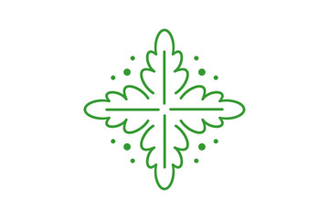 Sticker - leaf logo