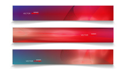 Wall Mural - vector banners arranged for your design, abstract background illustration.