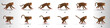 Monkey run cycle animation frames, loop animation sequence sprite sheet 