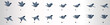 Pigeon flying animation sequence, loop animation sprite sheet 