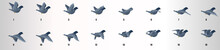 Pigeon Flying Animation Sequence, Loop Animation Sprite Sheet 