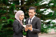 © mawardibahar - Lovely couple with corporate lifestyle and natural lighting.