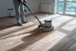 © Volodymyr Shevchuk - special polishing machine for parquet