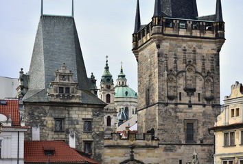 Wall Mural - Prague,capital city of Czech republic,view from Charles bridge