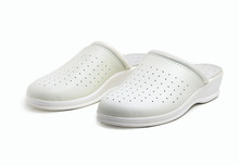 Pair Of White Professional Ventilated Work Clogs