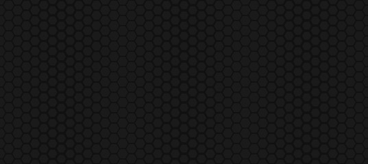 Seamless hexagon pattern. Geometric ornament. Simple dark texture. Delicate vector background.