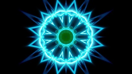 Wall Mural - colorful kaleidoscope style 3d render animation loop