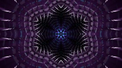 Wall Mural - abstract kaleidoscope style 3d render animation loop