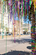 canvas print picture - Mardi Gras Beads in Trees