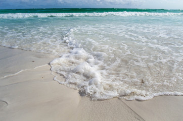 Sandy stream created by ocean