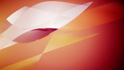 Poster - Cutted wavy line elements blank space for titles.