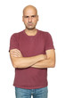 © spaxiax - Angry middle aged 40 years old bald man in bad mood