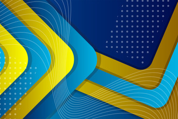 Poster - Abstract background modern hipster futuristic graphic. Yellow background with stripes. Vector abstract texture design, bright poster, banner yellow and blue background Vector illustration. dot pattern