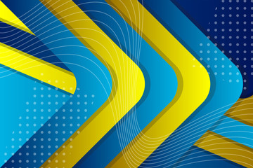 Poster - background modern hipster futuristic graphic. Yellow background with stripes. Vector abstract texture design, bright poster, banner yellow and blue background Vector illustration. line and dot pattern