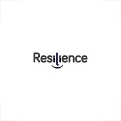 Wall Mural - Resilience logo type design smile