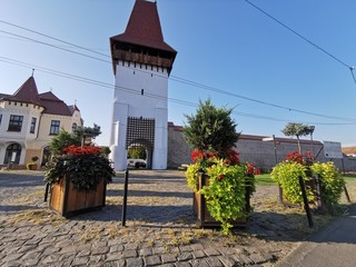 Tower of the fortress of Medias, medieval city of Romania