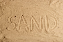 Inscription On The Sand Letter Word