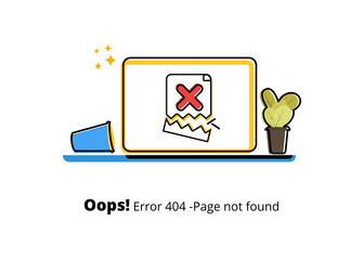 Poster - Error 404 page template