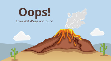 Poster - Error 404 page template