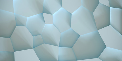 Leinwandbilder - Background from polygons of different shapes and different heights