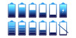 © IceVector - battery symbol set different level