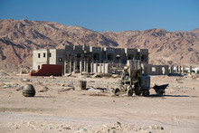 Construction Site In Dahab Town, Sinai Peninsula In Egypt