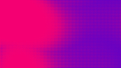 Poster - dots halftone purple pink color pattern gradient texture with technology digital background. pop art