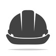Construction hat icon vector isolated