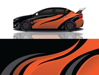 Poster - Sports car wrapping decal design