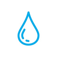 Wall Mural - A drop icon symbol Flat vector illustration for graphic and web design.