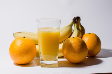 multivitamin juice near fruits