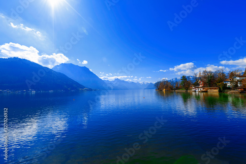 Bavarian Alpine lakeside landscape. © andreiorlov