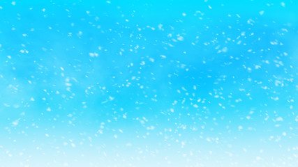 Christmas winter snowflake with blue sky background.