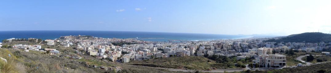 Poster - Panorama von Rethymnon auf Kreta